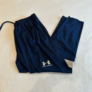 Under Armour Dark Blue Joggers with White Accent